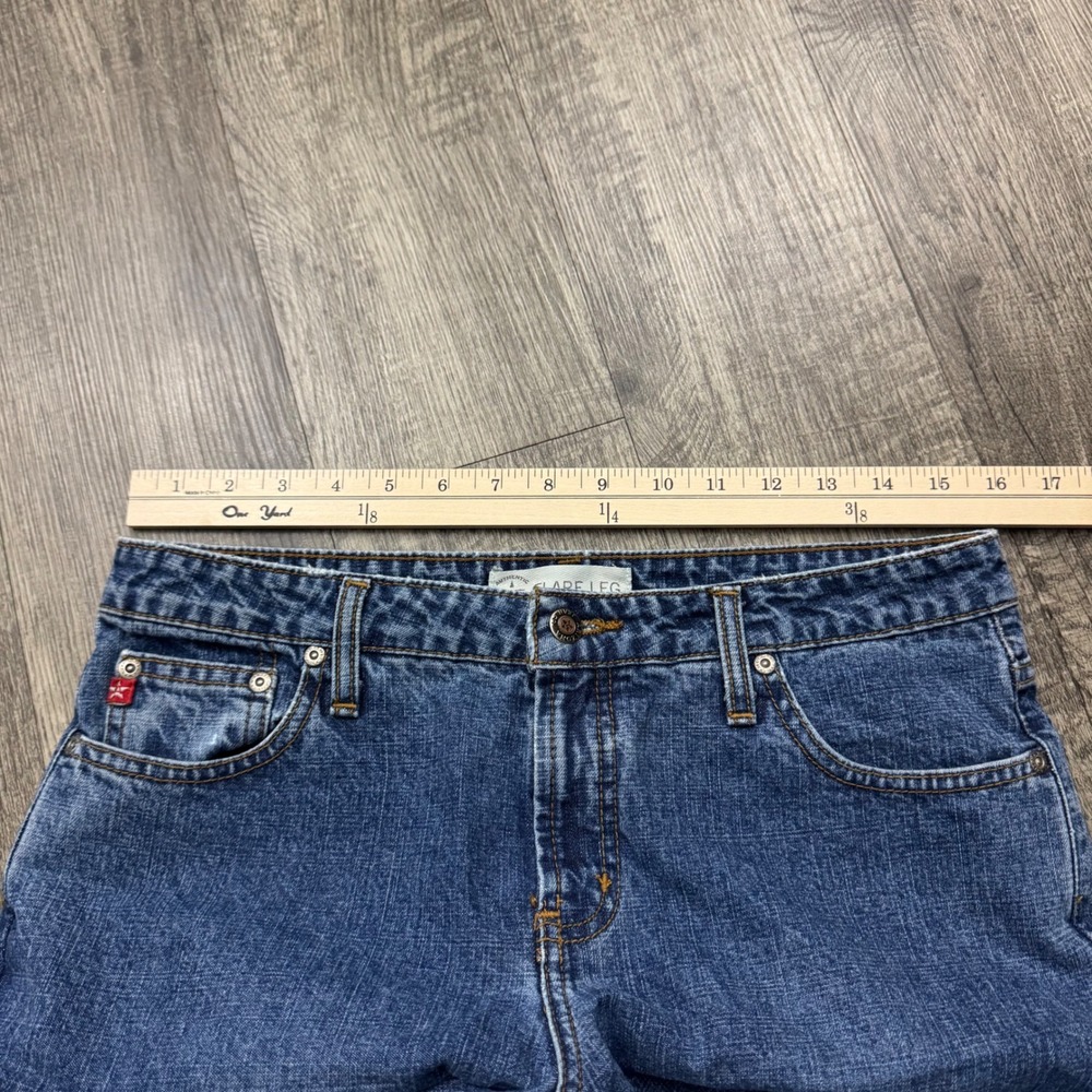 Vintage Y2K Arizona Jean Co Flare Leg Denim Jeans Juniors 9 - Picture 3 of 7